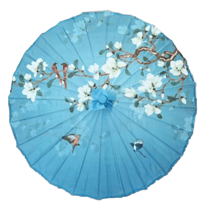 Ombrelle Chinoise Ciel Bleu