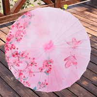 ombrelle-chinoise-fleurie-rose