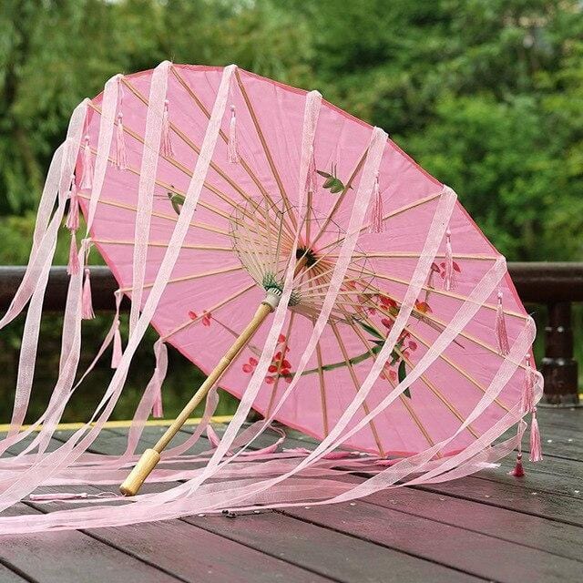 ombrelle-chinoise-rose-ruban
