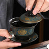 Tasses Chinoises En Porcelaine Noire