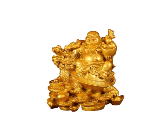statue-chinoise-bouddha-tortue-dragon