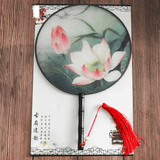 eventail-chinois-rond-lotus-fleuri