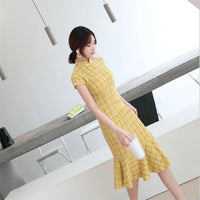 robe-chinoise-motif-a-carreaux