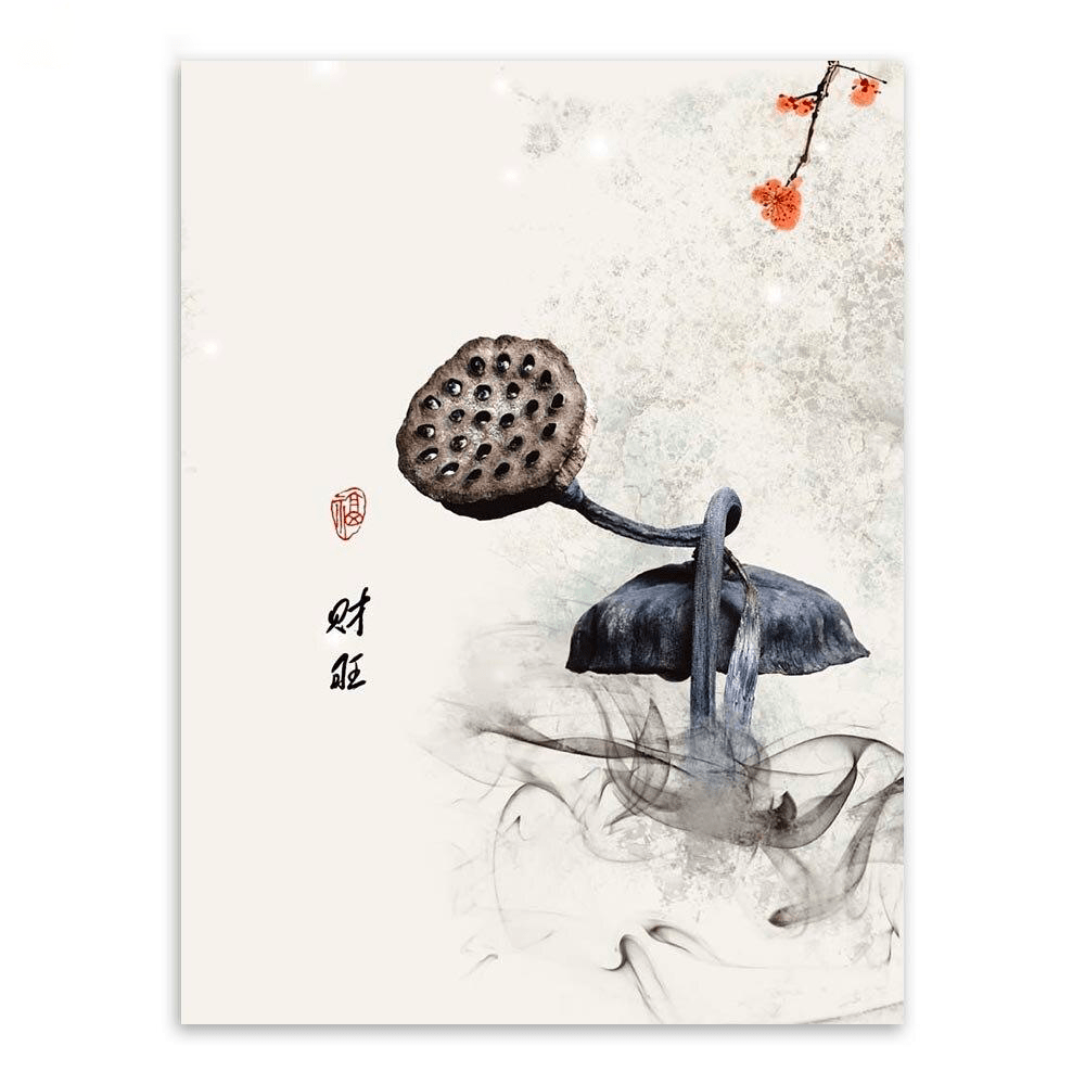 tableau-chinois-champignon-noir