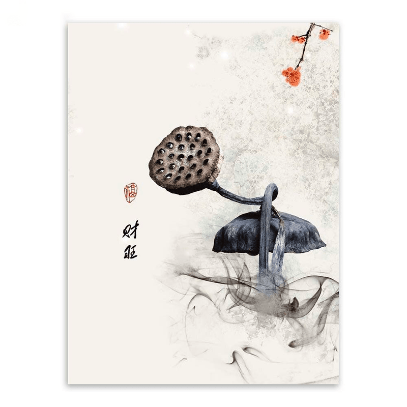 tableau-chinois-champignon-noir