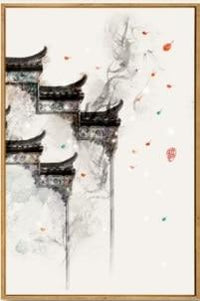 tableau-chinois-temple-bouddhiste