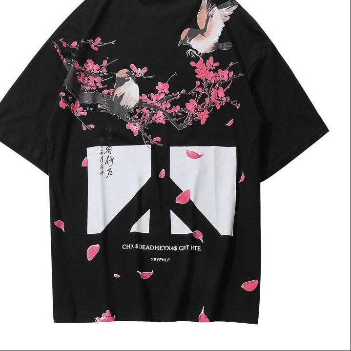 t-shirt-chinois-oiseaux