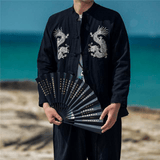 veste-chinoise-homme-dragon-blanc