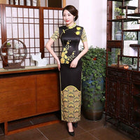 robe-chinoise-fleurs-jaunes