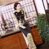 robe-chinoise-fleurs-jaunes