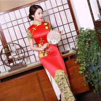 robe-chinoise-fleurs-jaunes