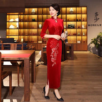 robe-chinoise-longue-velours