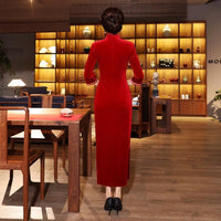 robe-chinoise-longue-velours