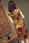 robe-chinoise-antique-manches-courtes