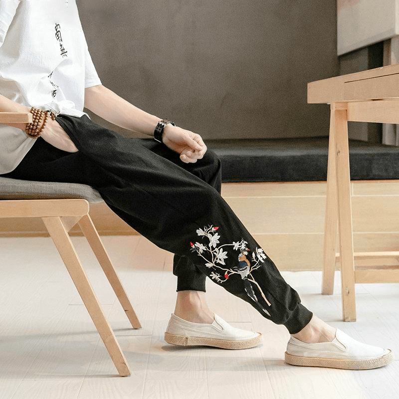 pantalon-chinois-fleurs