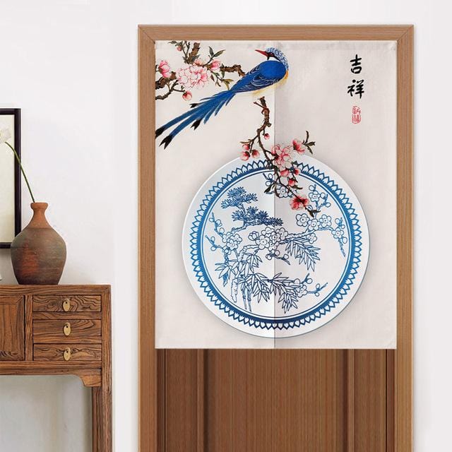rideaux-chinois-oiseau-bleu