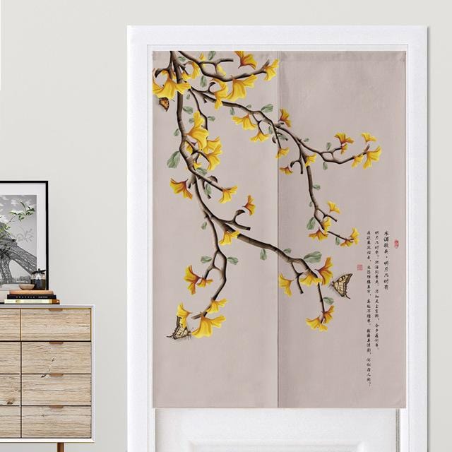 rideaux-chinois-fleurs-jaunes