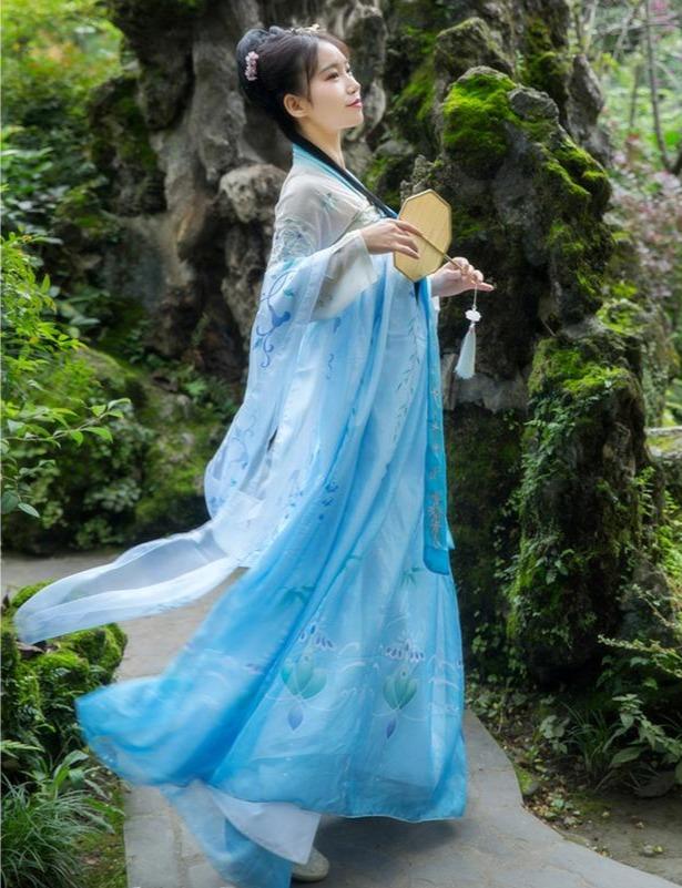 Hanfu Bleu Turquoise