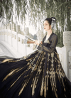 hanfu-noir-or
