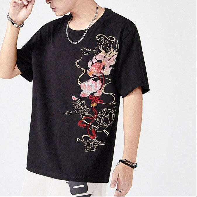 t-shirt-chinois-fleur-de-lotus
