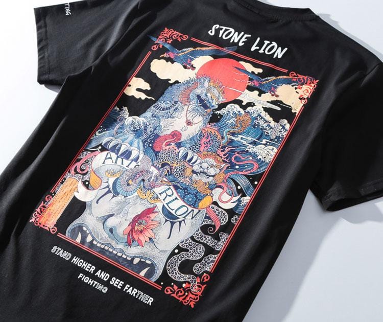 t-shirt-chinois-lion-gardien-imperial