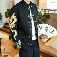veste-chinoise-homme-dragon-dore