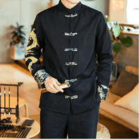 veste-chinoise-homme-dragon-dore