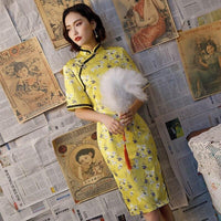 robe-chinoise-jaune-canari