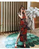 robe-chinoise-quadrillee