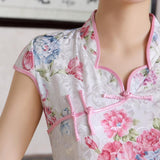 robe-chinoise-courte-a-fleurs