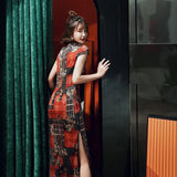 robe-chinoise-quadrillee
