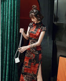 robe-chinoise-quadrillee