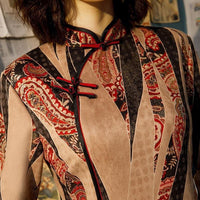 robe-chinoise-marron