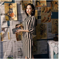 robe-chinoise-rayures