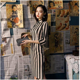 robe-chinoise-rayures