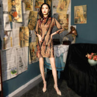 robe-chinoise-marron