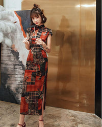 robe-chinoise-quadrillee