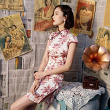robe-chinoise-fleurs-roses