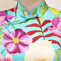 robe-chinoise-fleurs-coloree