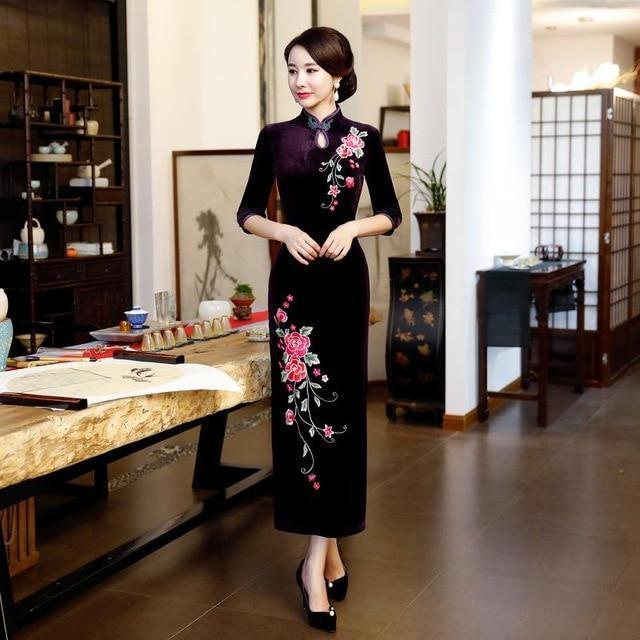robe-chinoise-en-velours