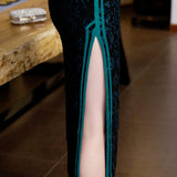 Robe Chinoise Fendue