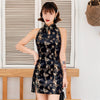 robe-chinoise-courte-noire