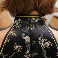 robe-chinoise-courte-noire
