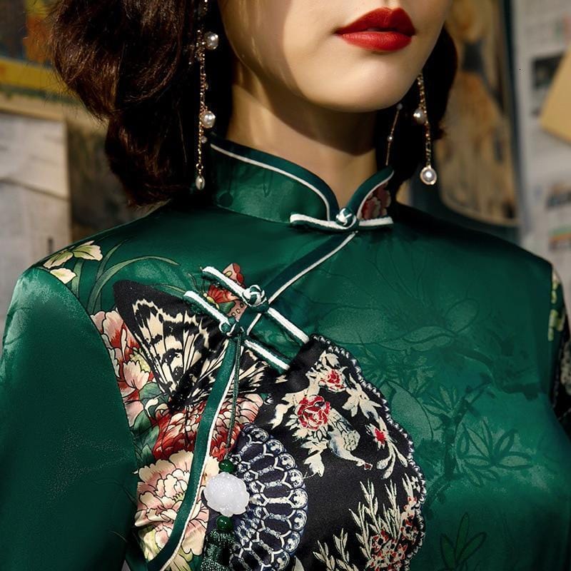robe-chinoise-vert-emeraude