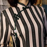 Robe Chinoise Rayures