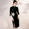 robe-chinoise-soie-noire