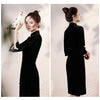 robe-chinoise-soie-noire