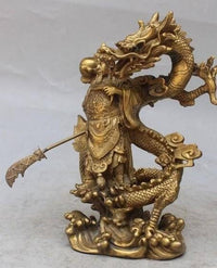 statue-chinoise-guerrier-dragon