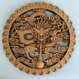 statue-dragon-chinois-bois