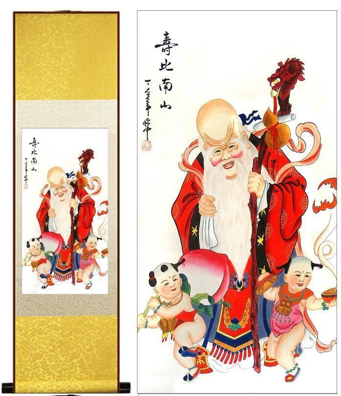 tableau-chinois-dieu-de-la-longevite
